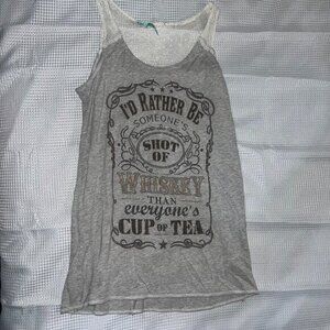 EUC Maurice's Tank with Lace Design Size S G